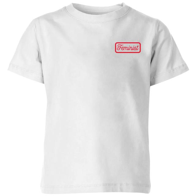 Feminist Kids' T-Shirt - White - 5-6 Jahre - Weiß on Productcaster.