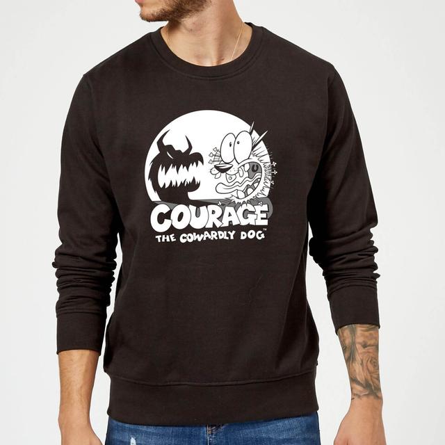 Courage The Cowardly Dog Spotlight Sweatshirt - Black - XXL on Productcaster.