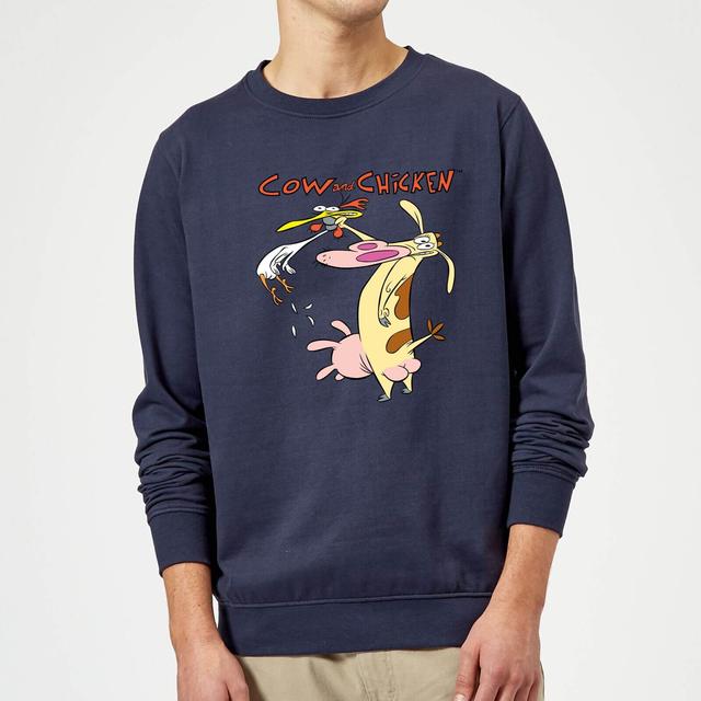 Cow and Chicken Characters Sweatshirt - Navy - L on Productcaster.