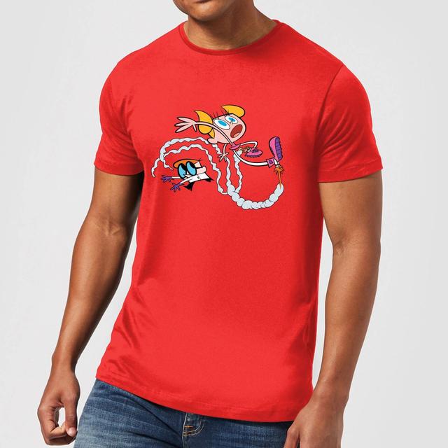 Dexters Lab Rocket Shoes Men's T-Shirt - Red - M - Red on Productcaster.