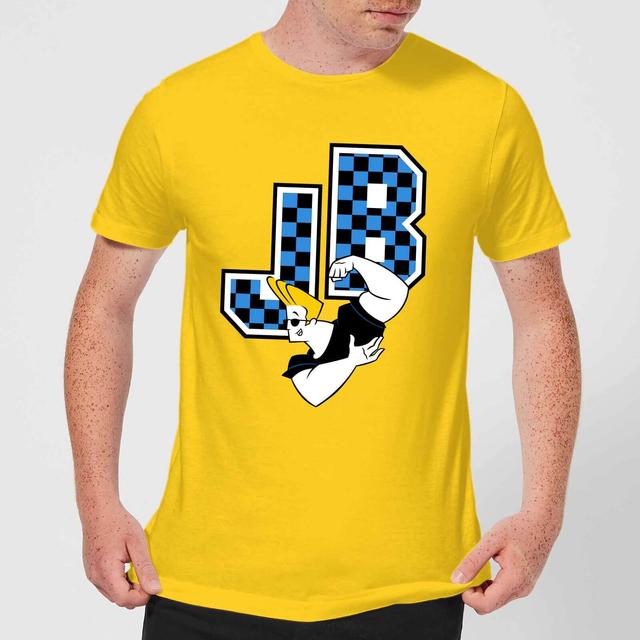 Johnny Bravo JB Varsity Men's T-Shirt - Yellow - XL - Gelb on Productcaster.