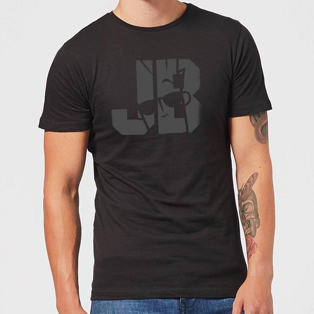 Johnny Bravo JB Sillhouette Men's T-Shirt - Black - XXL on Productcaster.