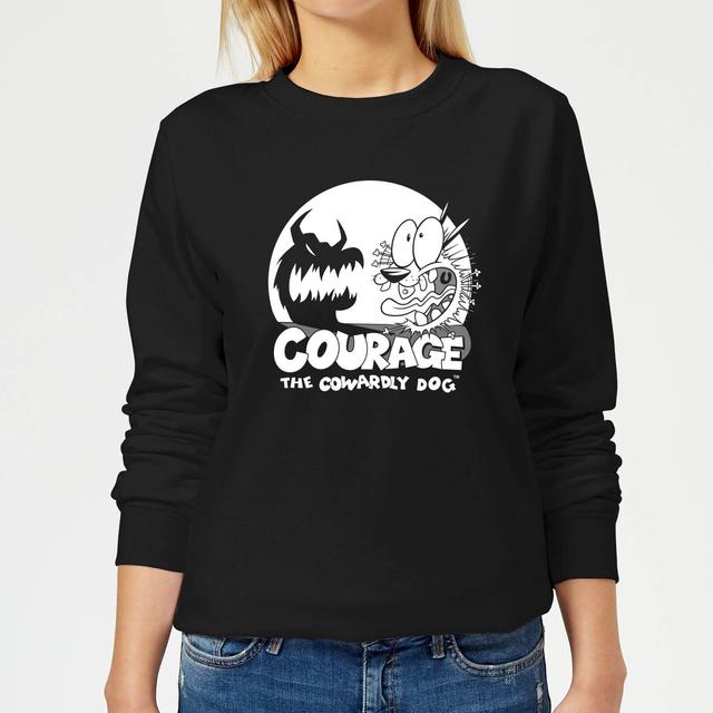 Sudadera con capucha The Cowardly Dog Spotlight para mujer - Negro - XL on Productcaster.