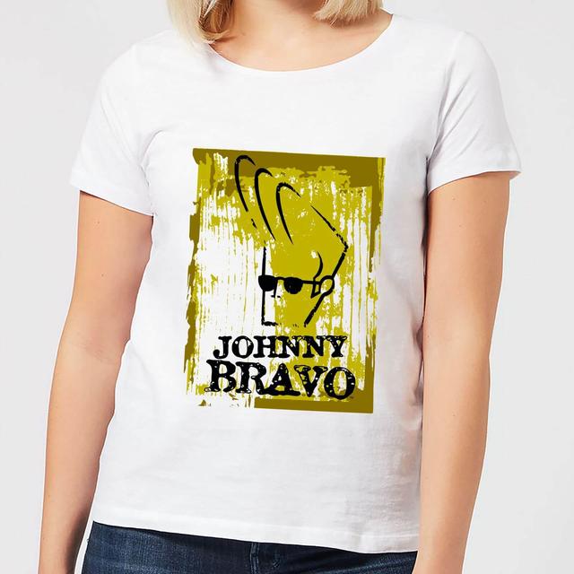 Camiseta para mujer Johnny Bravo Distressed - Blanco - S - Blanco on Productcaster.