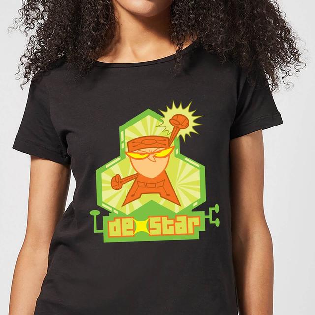 Dexters Lab DexStar Hero Women's T-Shirt - Black - L - Noir on Productcaster.