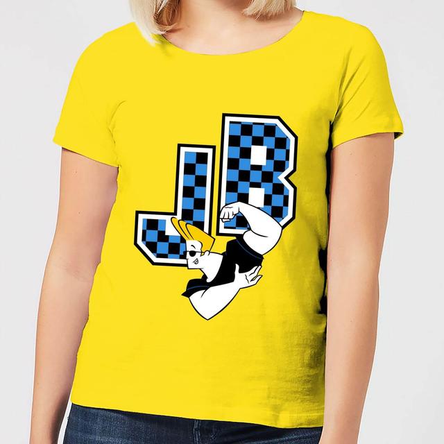 Johnny Bravo JB Varsity Women's T-Shirt - Yellow - XL - Gelb on Productcaster.