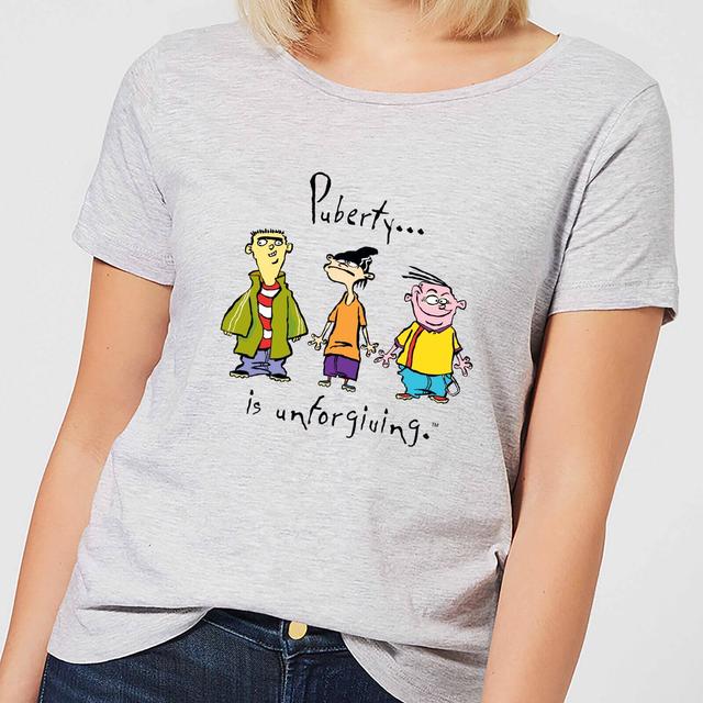 Ed, Edd n Eddy Puberty Is Unforgiving Women's T-Shirt - Grey - S - Grey on Productcaster.