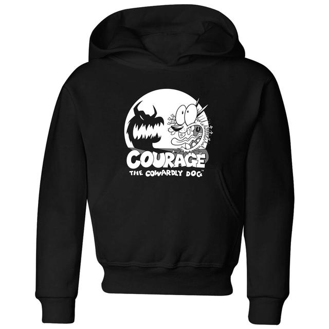 Courage The Cowardly Dog Spotlight Kids' Hoodie - Black - 7-8 Years - Black on Productcaster.