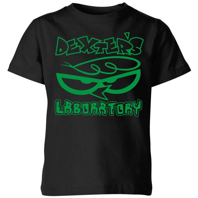 Dexters Lab Logo Kids' T-Shirt - Black - 5-6 ans - Noir on Productcaster.