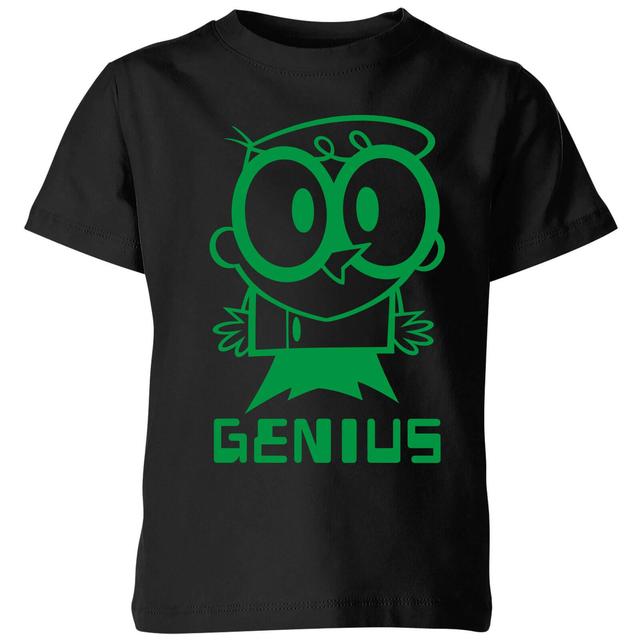 Dexters Lab Green Genius Kids' T-Shirt - Black - 7-8 Years on Productcaster.