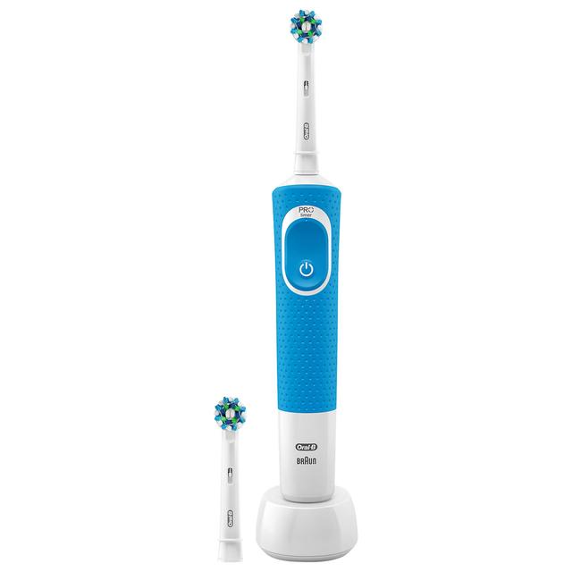 Oral B Vitality Plus CrossAction Power Handle Electric Toothbrush - Blue on Productcaster.