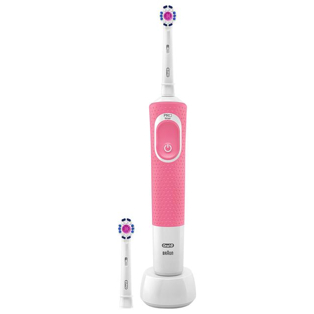 Oral B Vitality Plus White and Clean Power Handle Electric Toothbrush - Pink on Productcaster.