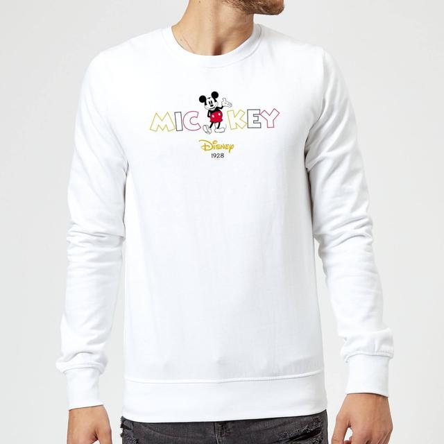 Disney Mickey Mouse Disney Wording trui - Wit - XXL on Productcaster.