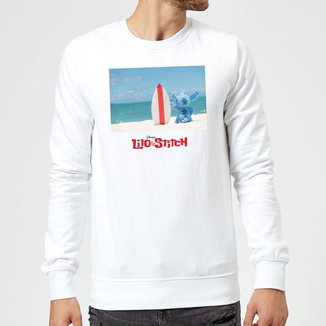 Disney Lilo And Stitch Surf Beach Sweatshirt - Weiß - S - Weiß on Productcaster.