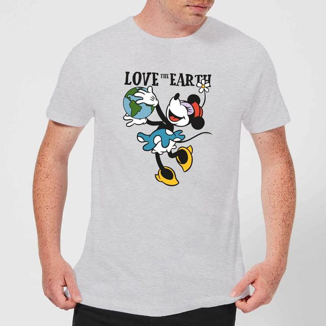 Disney Minnie Mouse Love The Earth Men's T-Shirt - Grey - XS on Productcaster.