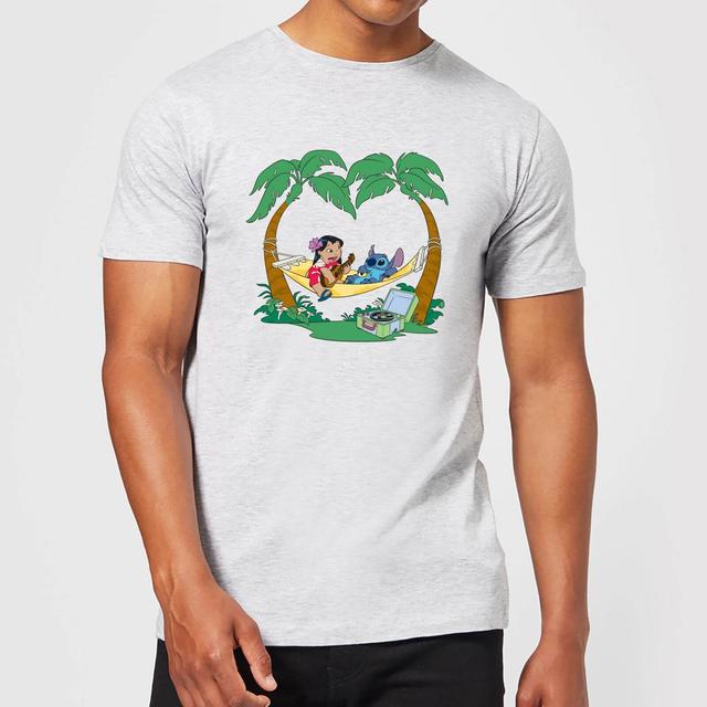 Disney Lilo And Stitch Play Some Music Herren T-Shirt - Grau - XS on Productcaster.