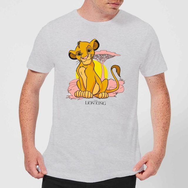 Disney Lion King Simba Pastel Herren T-Shirt - Grau - L on Productcaster.