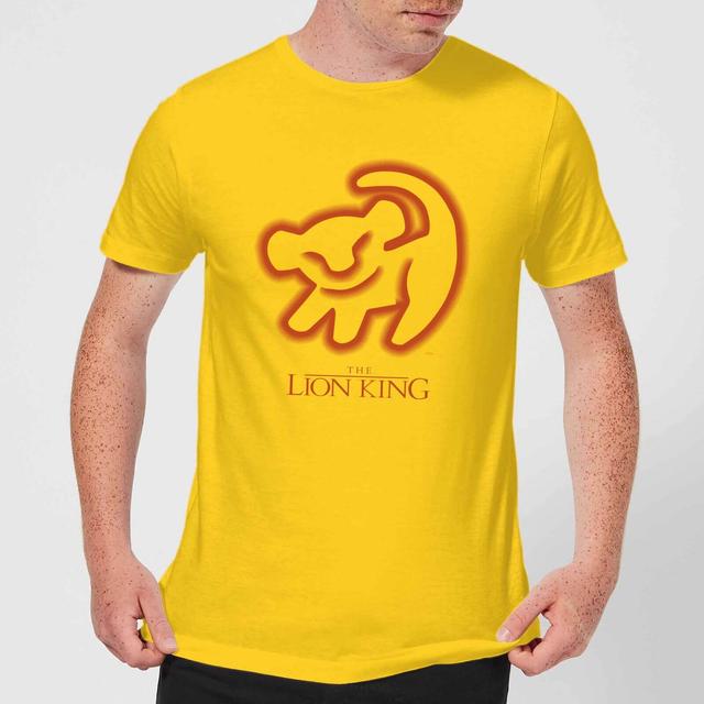 T-Shirt Disney Re Leone Cave Drawing - Yellow - Uomo - XXL on Productcaster.