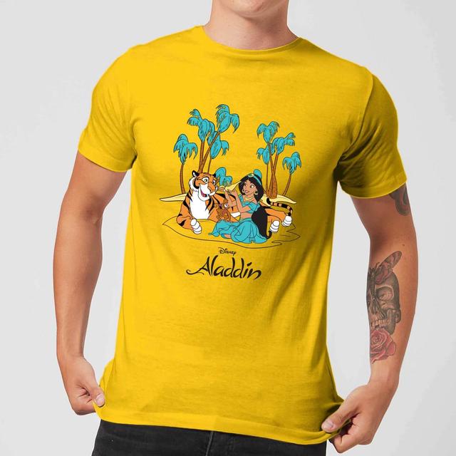 Disney Aladdin Princess Jasmine Herren T-Shirt - Yellow - XL on Productcaster.