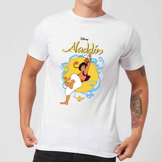 Disney Aladdin Rope Swing Herren T-Shirt - Weiß - 5XL on Productcaster.