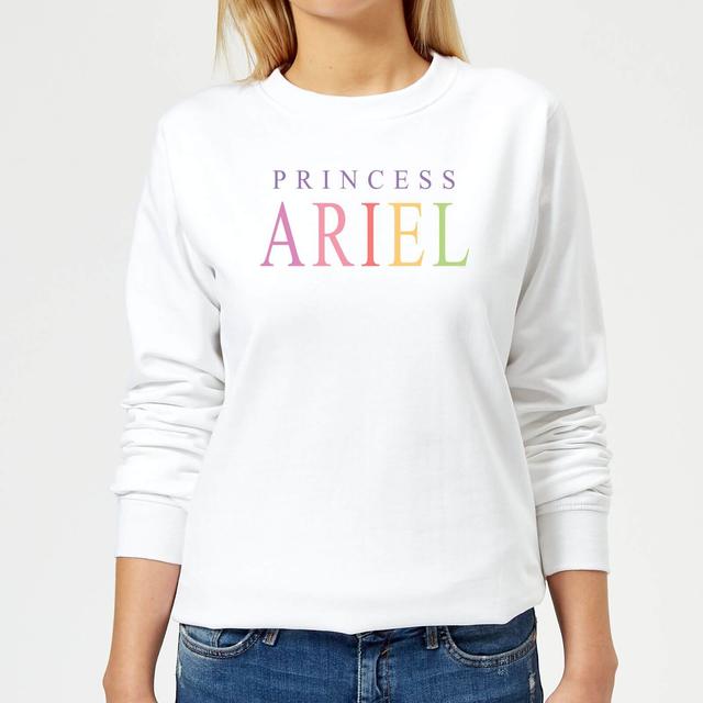 Disney The Little Mermaid Princess Ariel Women's Sweatshirt - White - M on Productcaster.