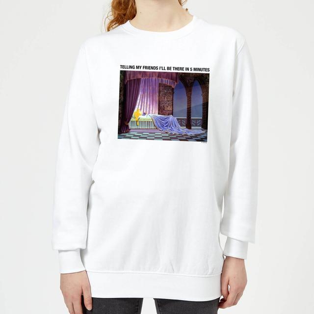 Disney Sleeping Beauty I'll Be There In Five Women's Sweatshirt - White - M - Blanc on Productcaster.