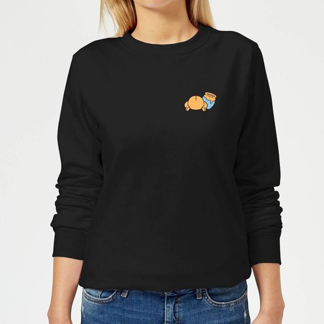 Disney Winnie The Pooh Backside Women's Sweatshirt - Black - XXL on Productcaster.