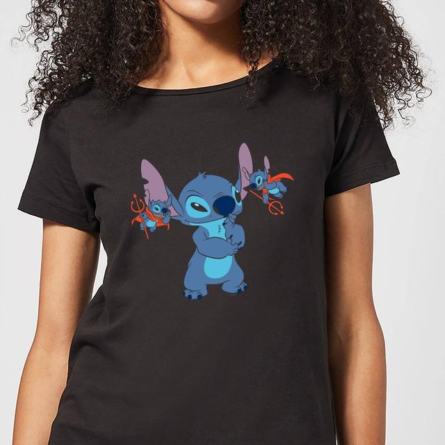 Disney Lilo And Stitch Little Devils Women's T-Shirt - Black - L on Productcaster.