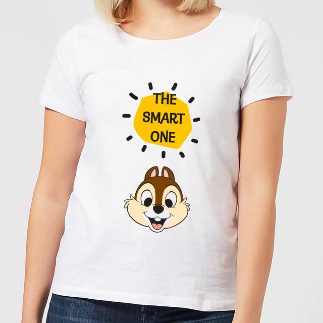 Camiseta para mujer Chip 'N' Dale The Smart One de Disney - Blanco - L on Productcaster.