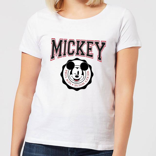 Disney Mickey New York Women's T-Shirt - White - S on Productcaster.