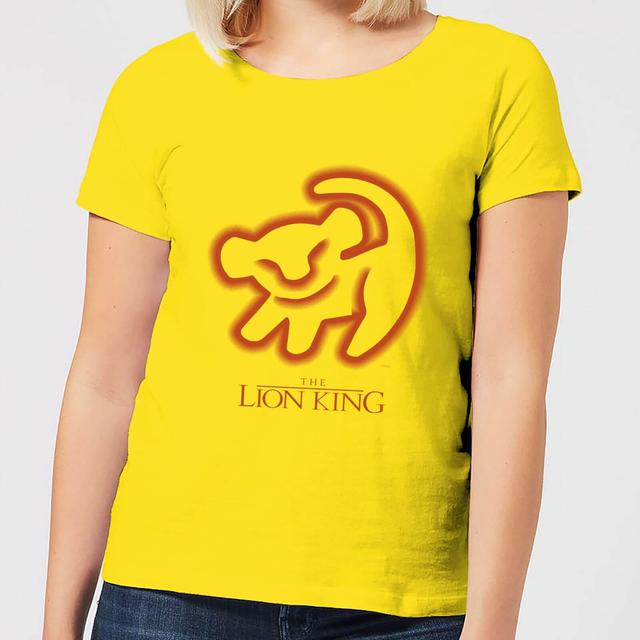 Camiseta para mujer Lion King Cave Drawing Disney - Amarillo - XL on Productcaster.