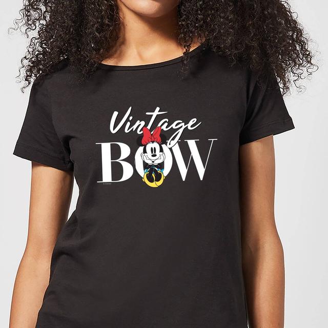 Camiseta Minnie Mouse Vintage Bow para mujer de Disney - Negro - S on Productcaster.