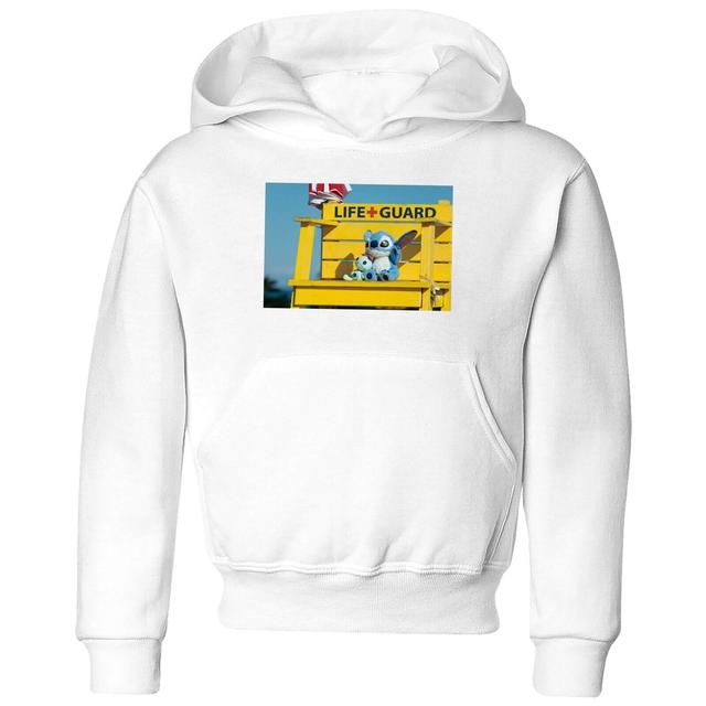 Sudadera con capucha para niños Lilo And Stitch Life Guard Disney - Blanco - 9-10 años on Productcaster.