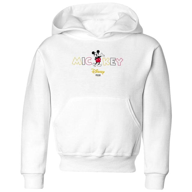 Disney Mickey Mouse Disney Wording kinder hoodie - Wit - 134/140 (9-10 jaar) on Productcaster.