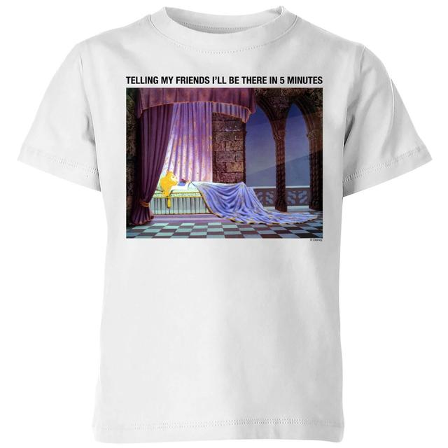 Camiseta La Bella Durmiente I'll Be There In Five para niño - Blanco - 3-4 años on Productcaster.