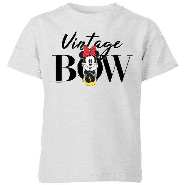 Camiseta para niño Minnie Mouse Vintage Bow de Disney - Gris - 9-10 años on Productcaster.