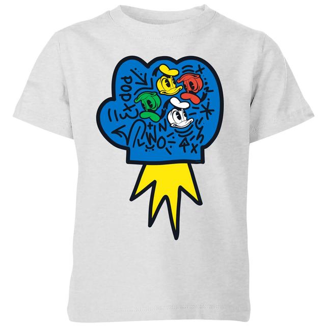 Donald Duck Pop Fist Kids' T-Shirt - Grey - 5-6 Years on Productcaster.