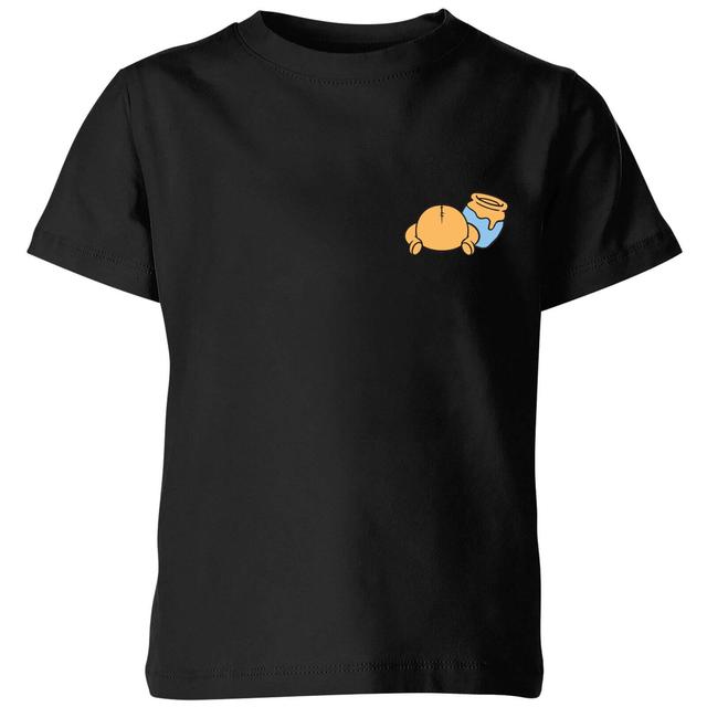 Disney Winnie The Pooh Backside Kids' T-Shirt - Black - 5-6 Years - Black on Productcaster.