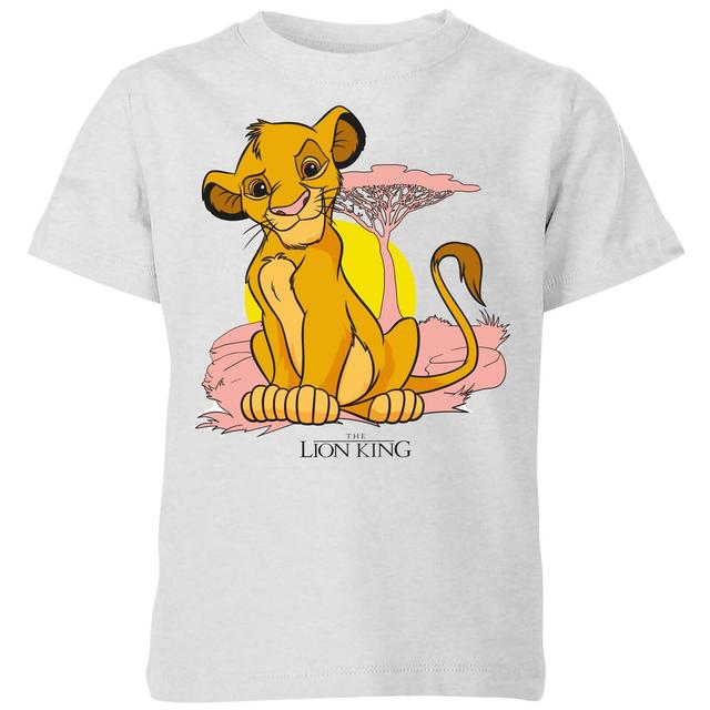 Camiseta para niño Lion King Simba Pastel Disney - Gris - 5-6 años on Productcaster.