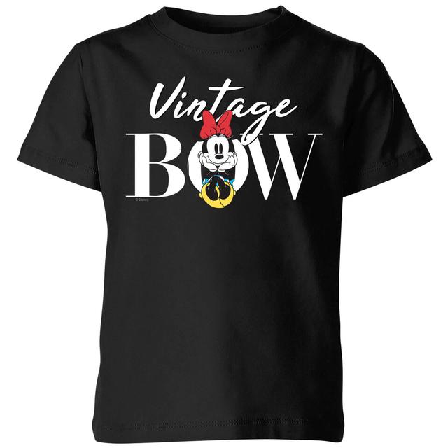 Camiseta para niño Minnie Mouse Vintage Bow de Disney - Negro - 11-12 años - Negro on Productcaster.