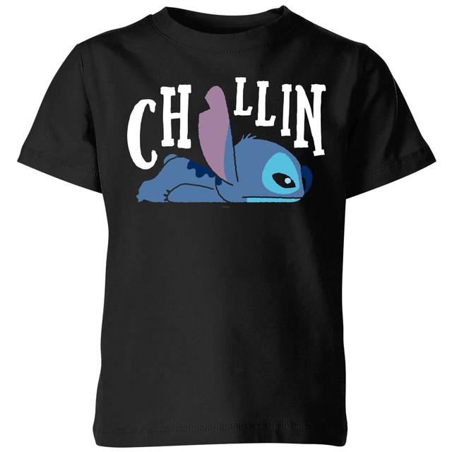 Disney Lilo And Stitch Chillin Kinder T-Shirt - Schwarz - 5-6 Jahre on Productcaster.