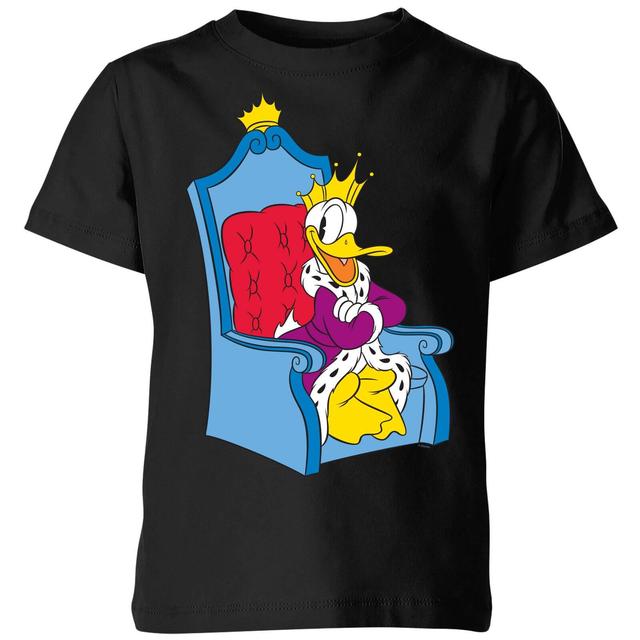 Camiseta para niños Disney King Donald - Negro - 7-8 años - Negro on Productcaster.