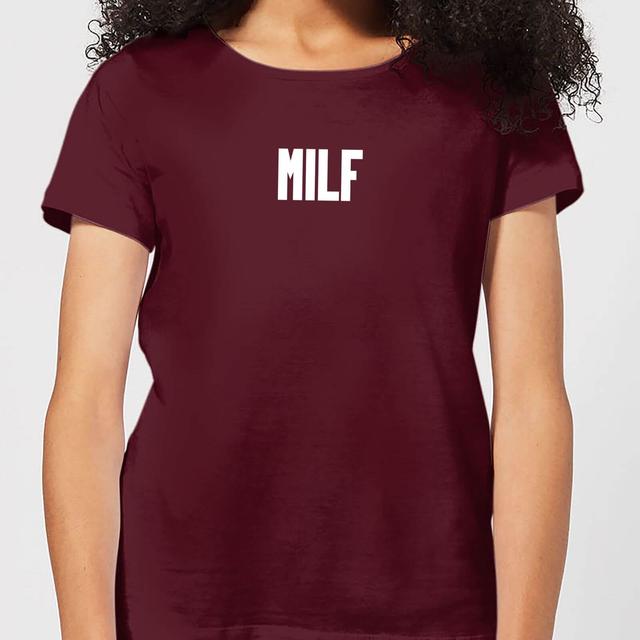 MILF Women's T-Shirt - Burgundy - XL - Burgundy on Productcaster.