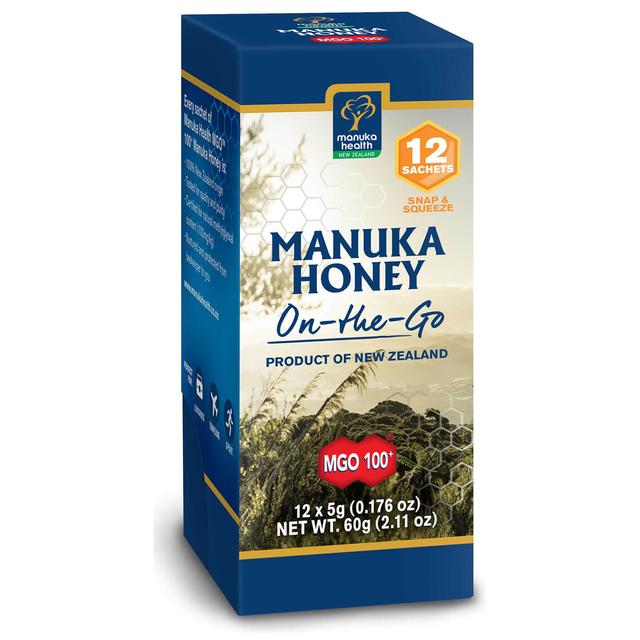 Manuka Health MGO 100+ Pure Manuka Honey Individual Snap Packs 12 x 5g on Productcaster.