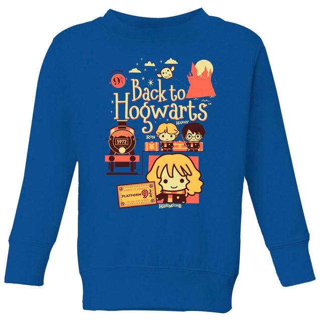 Sudadera para niños Back To Hogwarts para niños de Harry Potter - Azul real - 11-12 años on Productcaster.