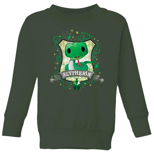 Sudadera para niños Slytherin Crest de Harry Potter para niños - Verde bosque - 9-10 años on Productcaster.