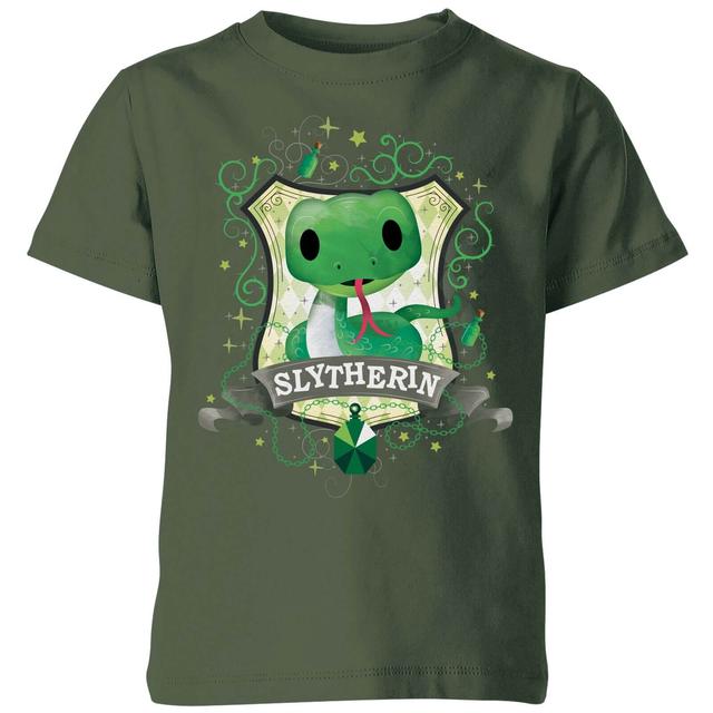 Harry Potter Kids Slytherin Crest Kids' T-Shirt - Forest Green - 11-12 Jahre on Productcaster.