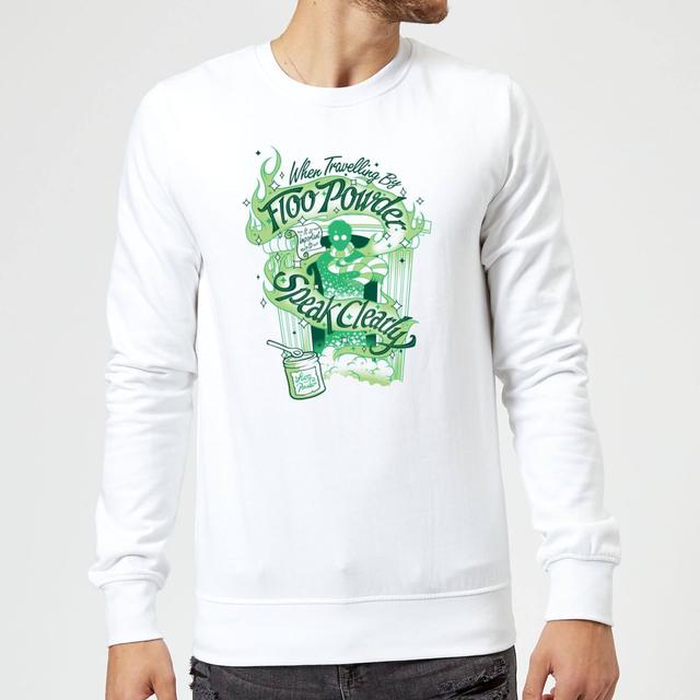 Harry Potter Floo Powder Sweatshirt - White - M - Blanco on Productcaster.