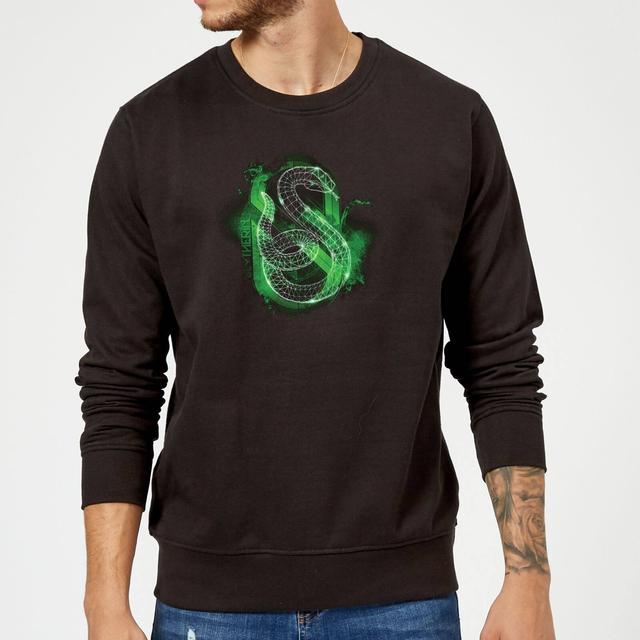 Harry Potter Slytherin Geometric Sweatshirt - Black - XXL on Productcaster.