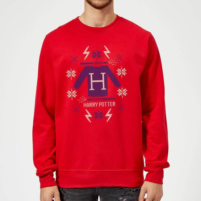 Harry Potter Christmas Sweater Christmas Jumper - Red - XL on Productcaster.